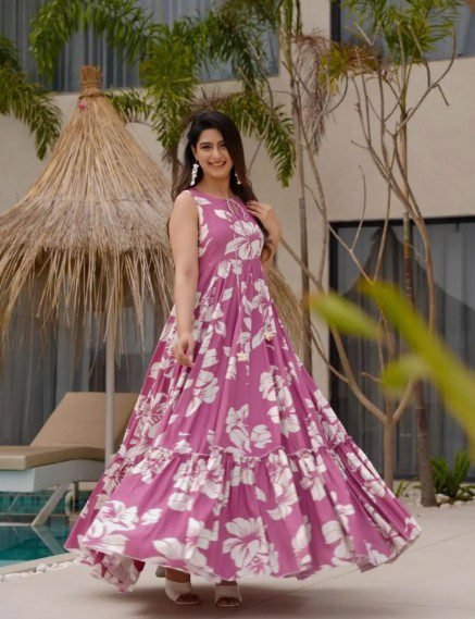 Women Anarkali Cut Sleeves