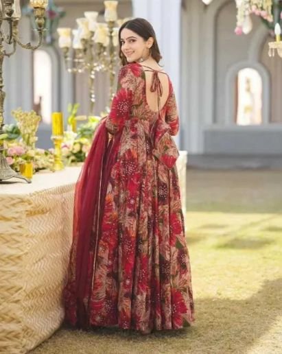 Women Floral Anarkali Set