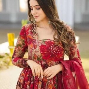 Women Floral Anarkali Set