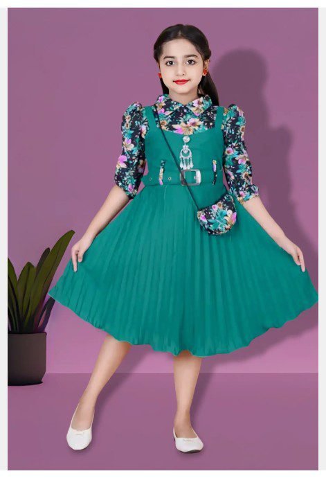 Girls Short Gown Stripes