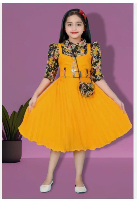 Girls Short Gown Stripes