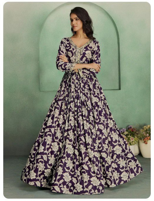 Women Anarkali Full Sleaves