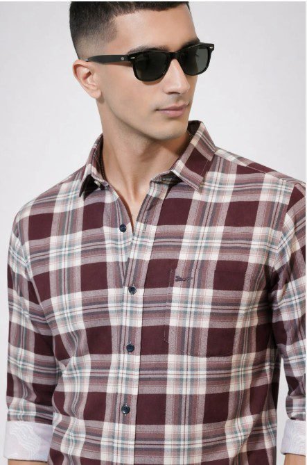 Men Checks Shirt
