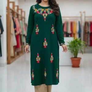 Women Viscose Rayon Kurti Pant Set