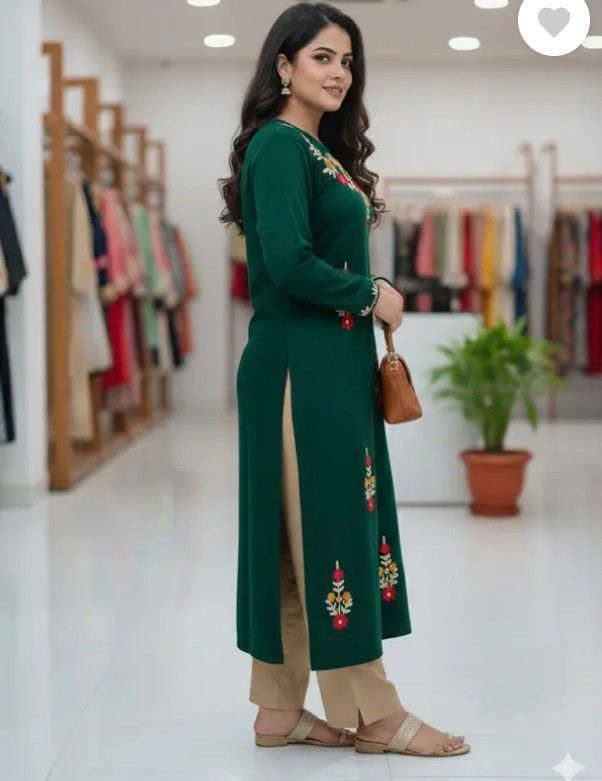 Women Viscose Rayon Kurti Pant Set