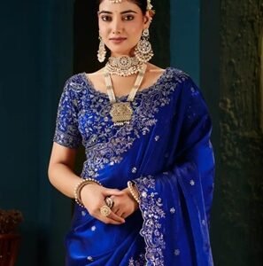Women Tissue Satin Saree