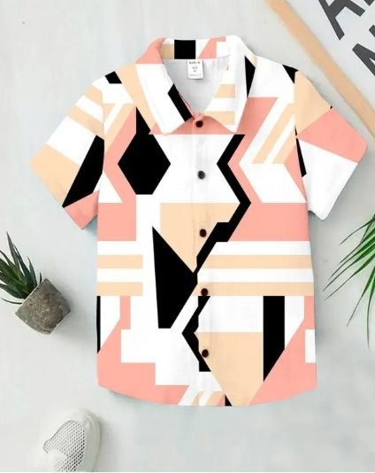 Boys Printed Pure Cotton Regular Shirt