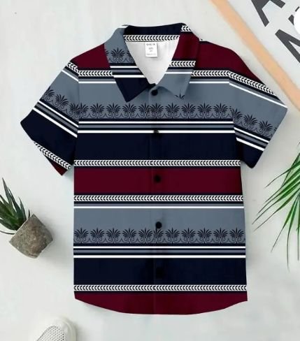 Boys Printed Pure Cotton Regular Shirt