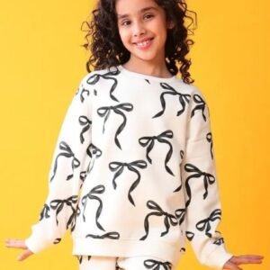 Girls Full Sleeve Graphic Print Sweatshirt
